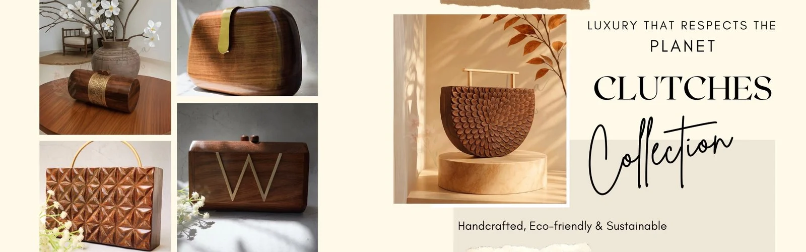 Handcrafted Wood Suitcase Collection.