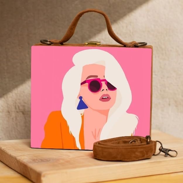 Funky Femme Handcrafted Suitcase Clutch
