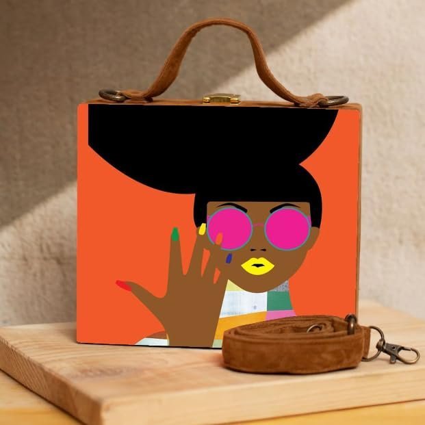 Color Me Cool Handcrafted Suitcase Clutch