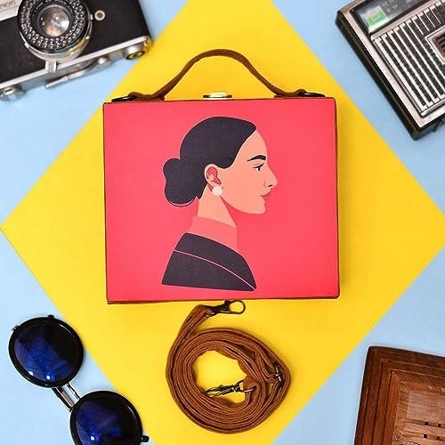 Whispers of Serenity Handcrafted Suitcase Clutch