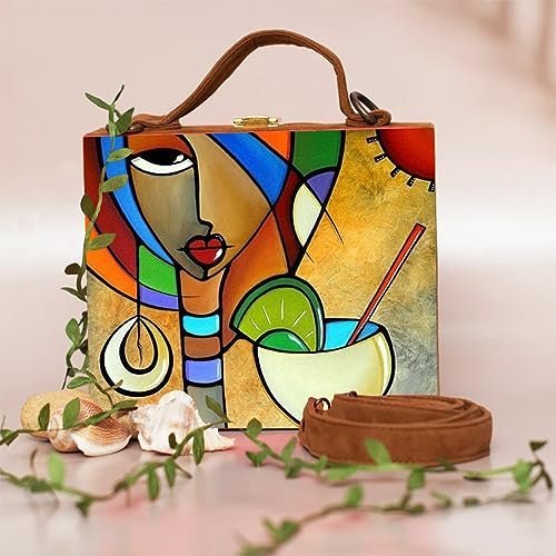 The Quiet Bloom Handcrafted Suitcase Clutch