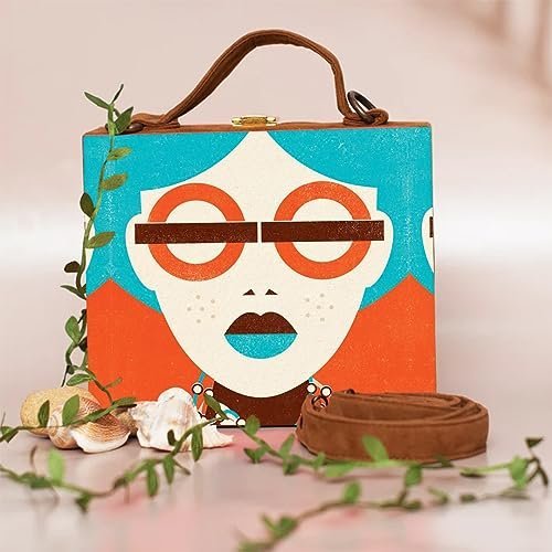 Ethereal Voyage Handcrafted Suitcase Clutch
