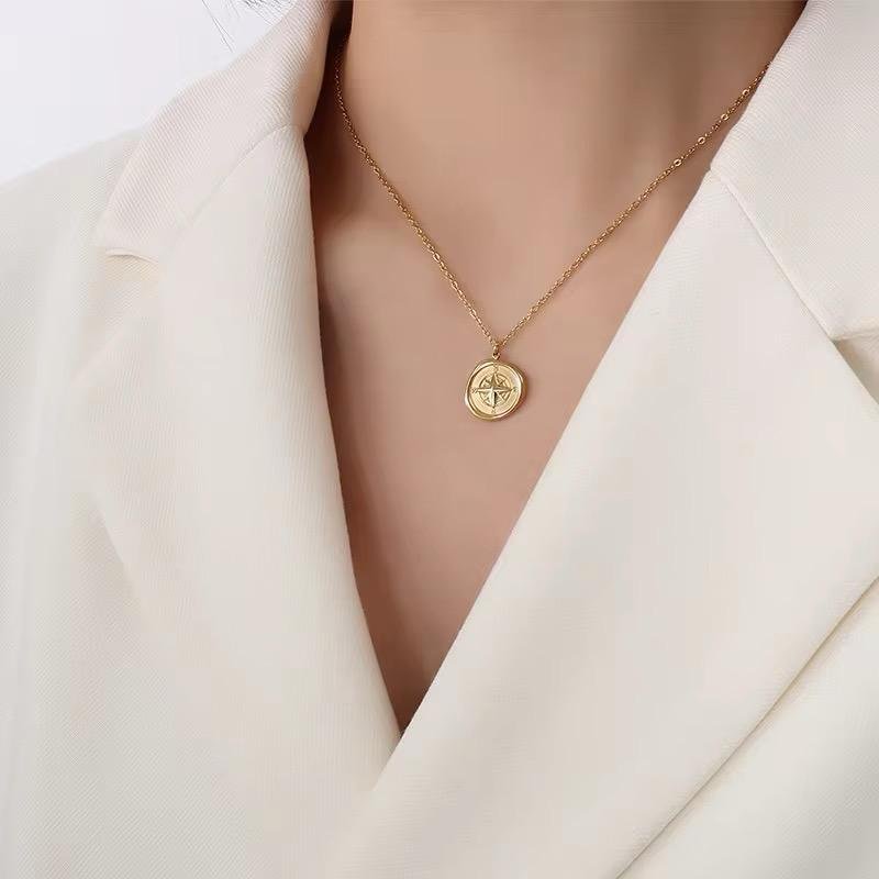 Sunbeam Crest Pendant with Chain