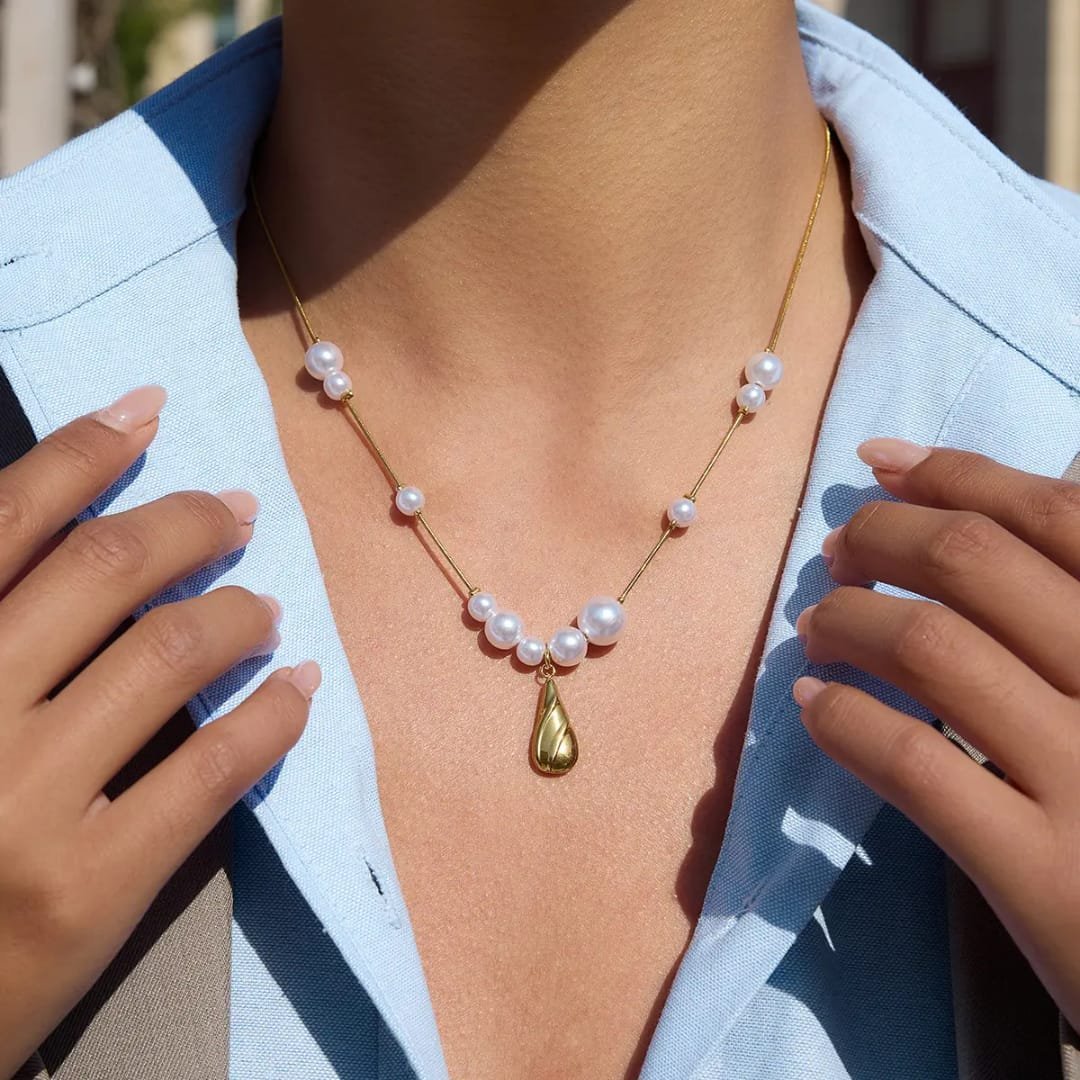 Pearl Drop  Necklace