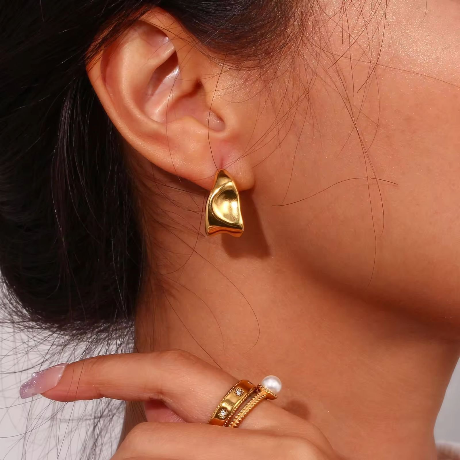 Molten Petal Hoops