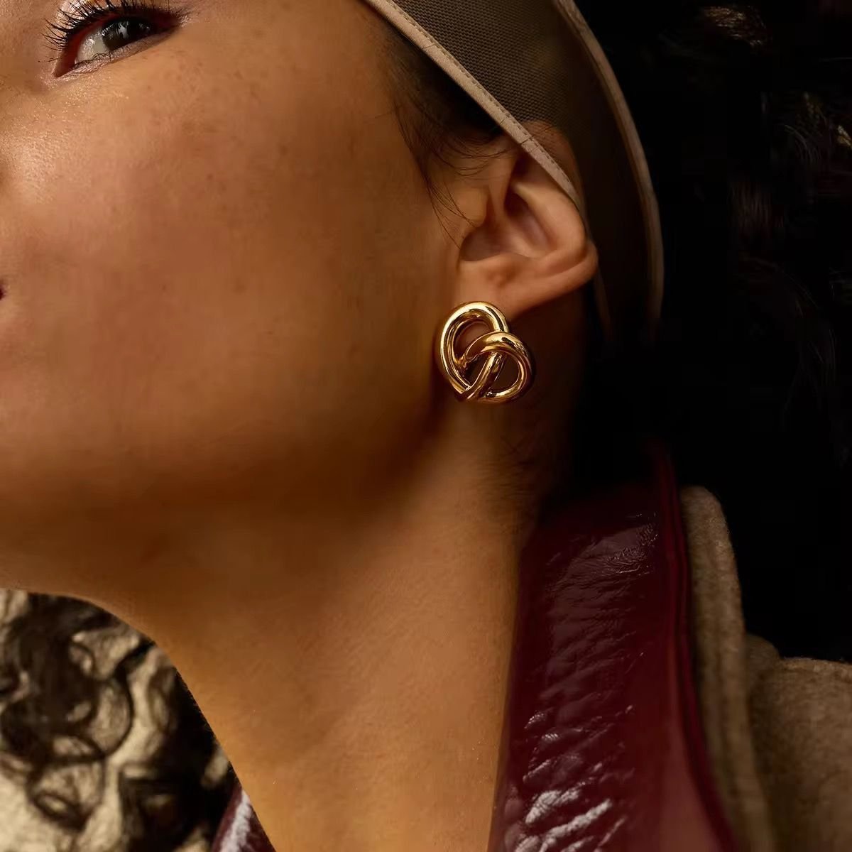 Infinity Knot Stud Earrings