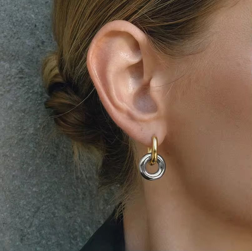 Halo Link Drop Earrings