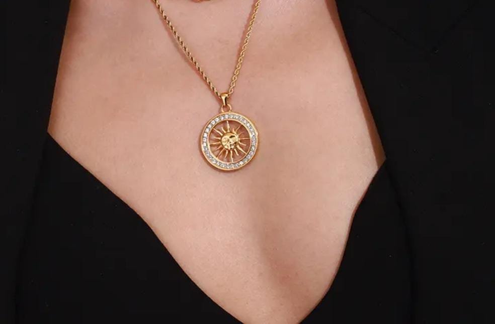 Celestial Sun Halo Necklace