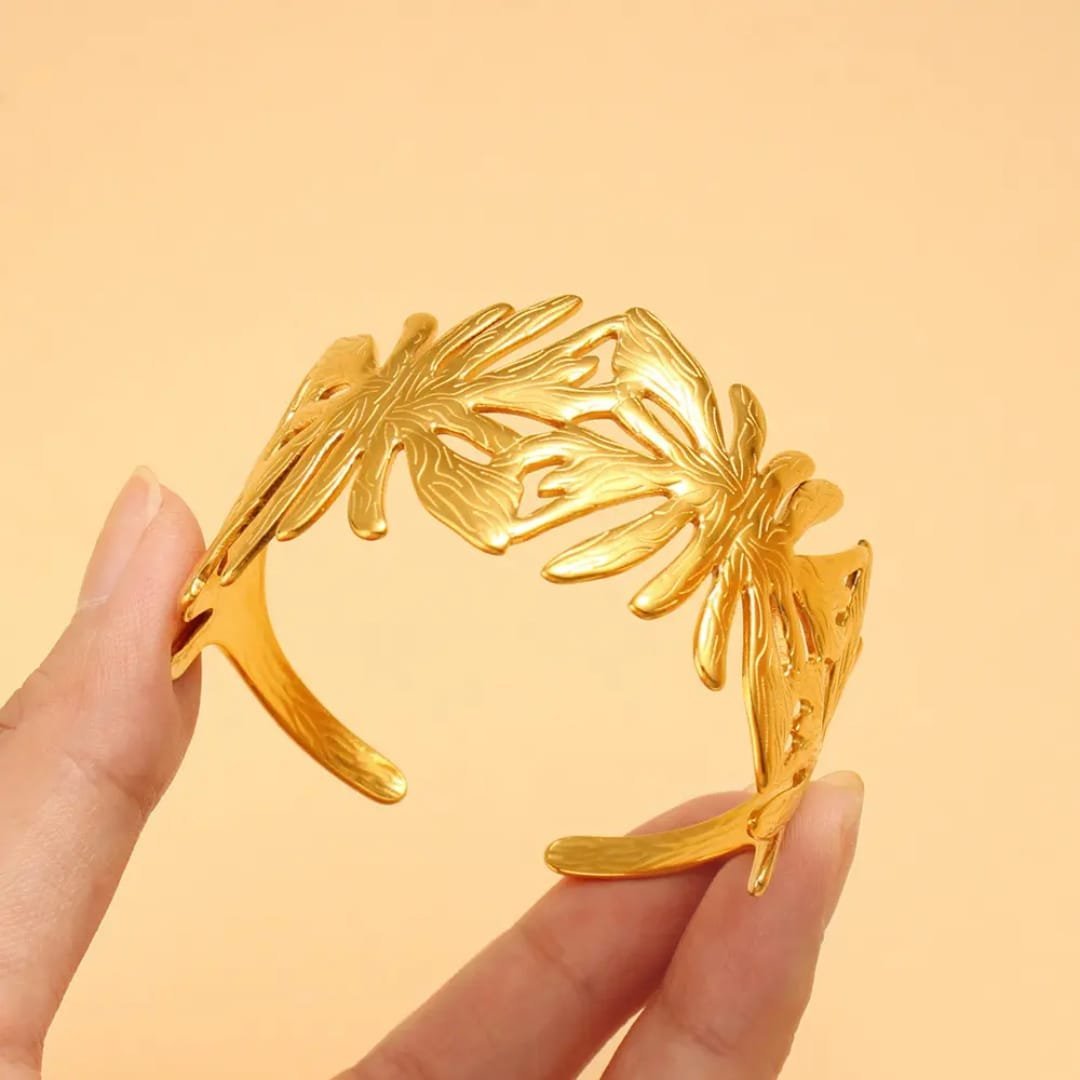 Sunleaf Gold Cuff