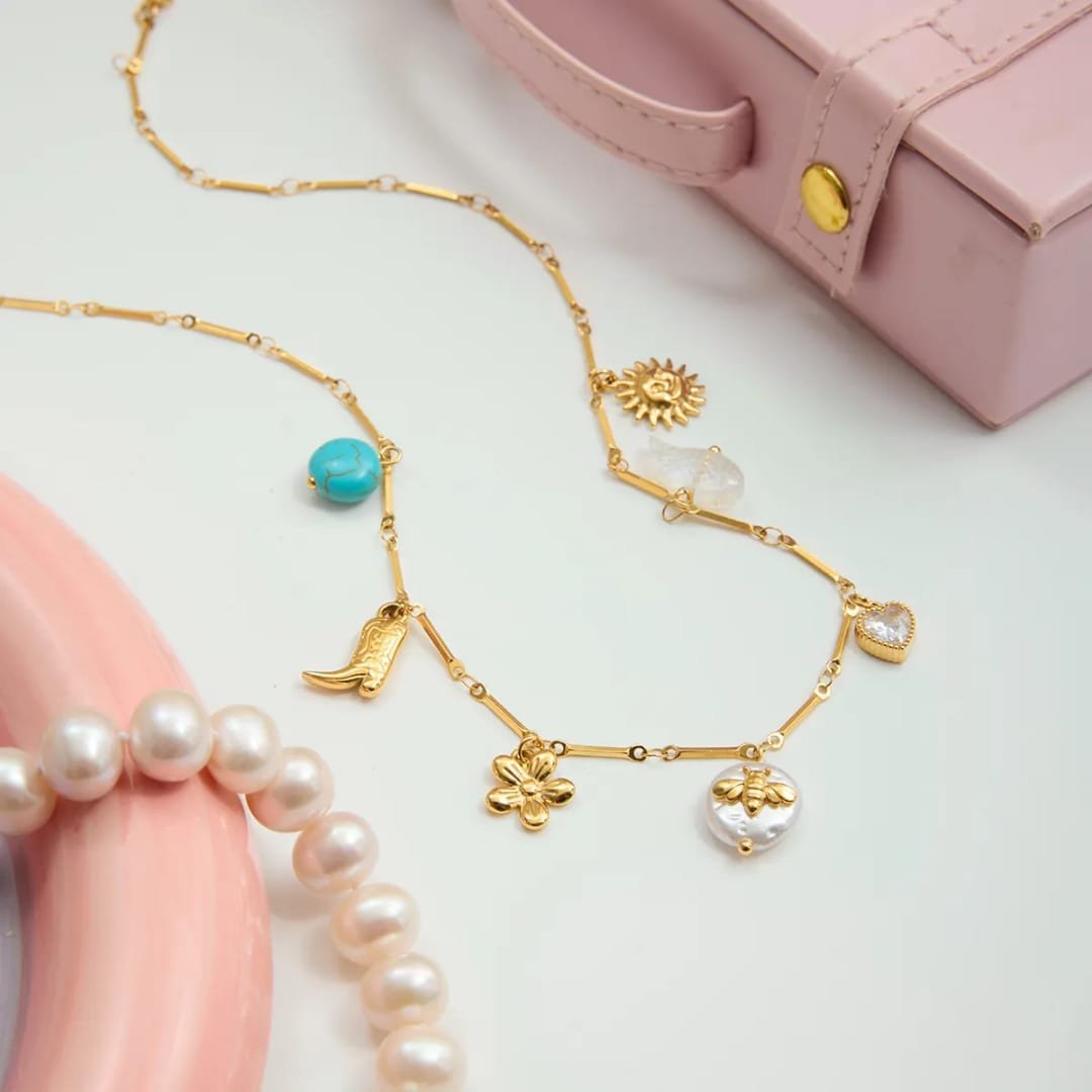 Whimsical Charm Link Necklace