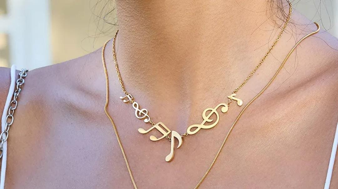 Melody Script Necklace