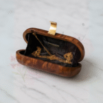 Luxe Oval Wooden Clutch - Image 5