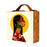 Silent Muse Handcrafted Suitcase Clutch - Image 3