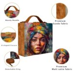 Mystic Grace Handcrafted Suitcase Clutch - Image 3