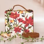 Spring Serenade Handcrafted Suitcase Clutch