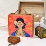 Bindis and Bangles Handcrafted Suitcase Clutch
