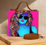 Neon Muse Handcrafted Suitcase Clutch