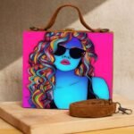 Neon Muse Handcrafted Suitcase Clutch