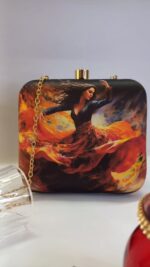 Rhythm of Soul Printed Chain Clutch