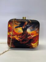 Rhythm of Soul Printed Chain Clutch - Image 3