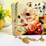 Floral Reverie Handcrafted Chain Clutch