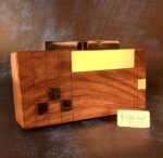 Vintage Mosaic Wooden Clutch - Image 3
