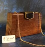 Ebony Elegance Wooden Clutch - Image 3