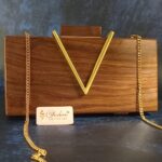 Royal Walnut Wooden Clutch - Image 2