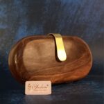 Luxe Oval Wooden Clutch - Image 3