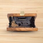 Royal Grid Wooden Clutch - Image 4