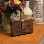 Royal Grid Wooden Clutch - Image 2