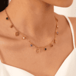 Multicolored Velvet Flame Neckpiece