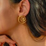golden orbit earrings