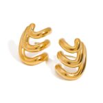 Waves of Gold Earrings - Image 3