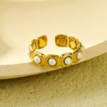 Pearl Crossfire Adjustable Ring