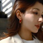 red ember earrings