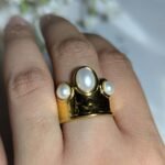 luna pearl open ring