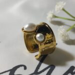 Luna Pearl Open Ring - Image 3