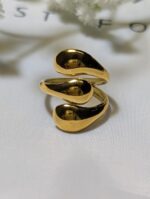 liquid gold statement ring