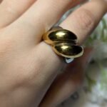 Bold Bean Dual Tone Ring