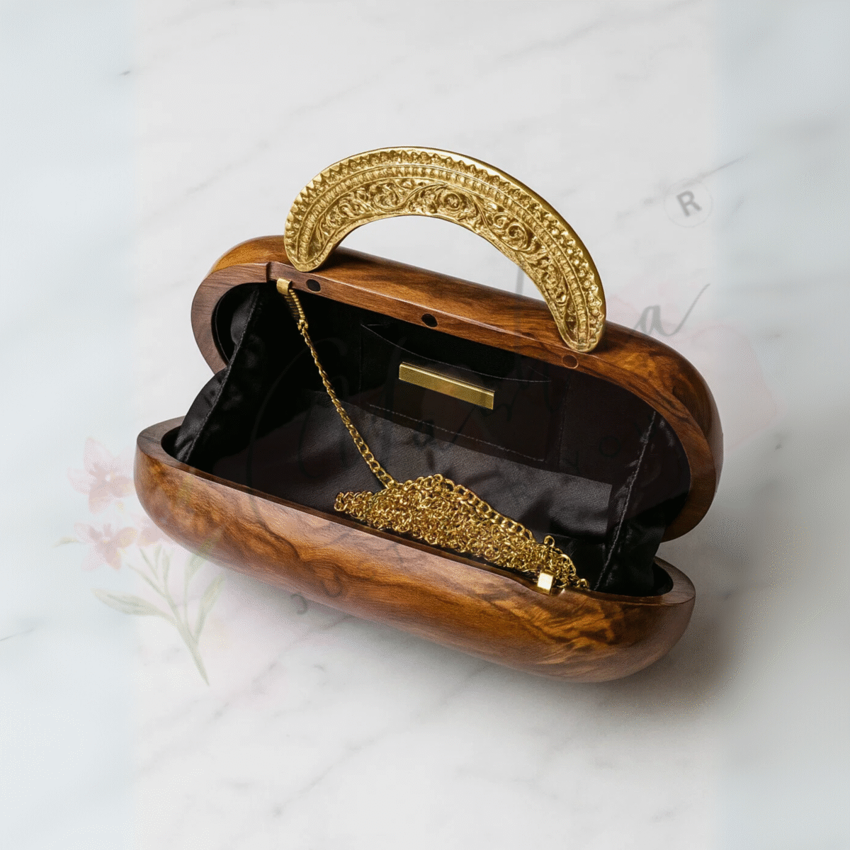 Regalia Wooden Clutch - Image 3