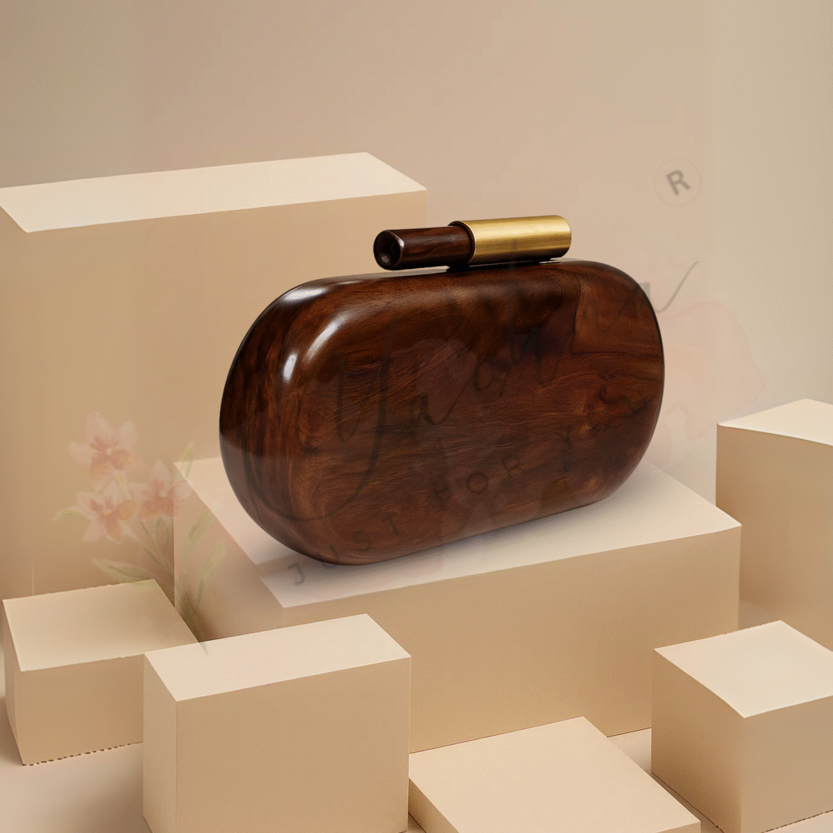 Aurora Brasswood Clutch - Image 2