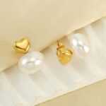 Golden Heart Pearl Drops - Image 3