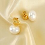 Golden Heart Pearl Drops - Image 2
