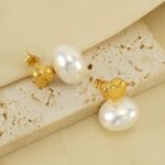 Golden Heart Pearl Drops