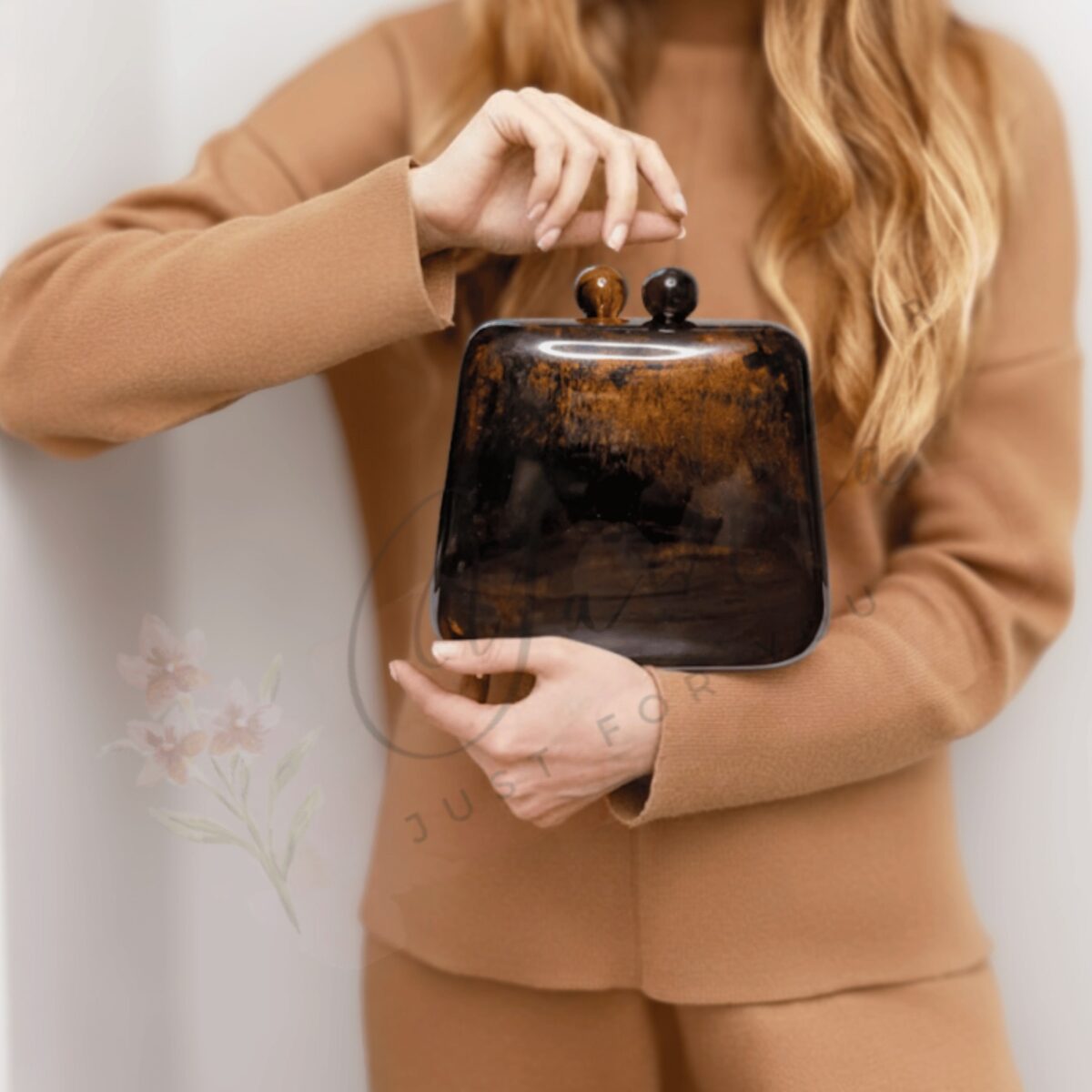 Wine Aura Resin Clutch - Image 1