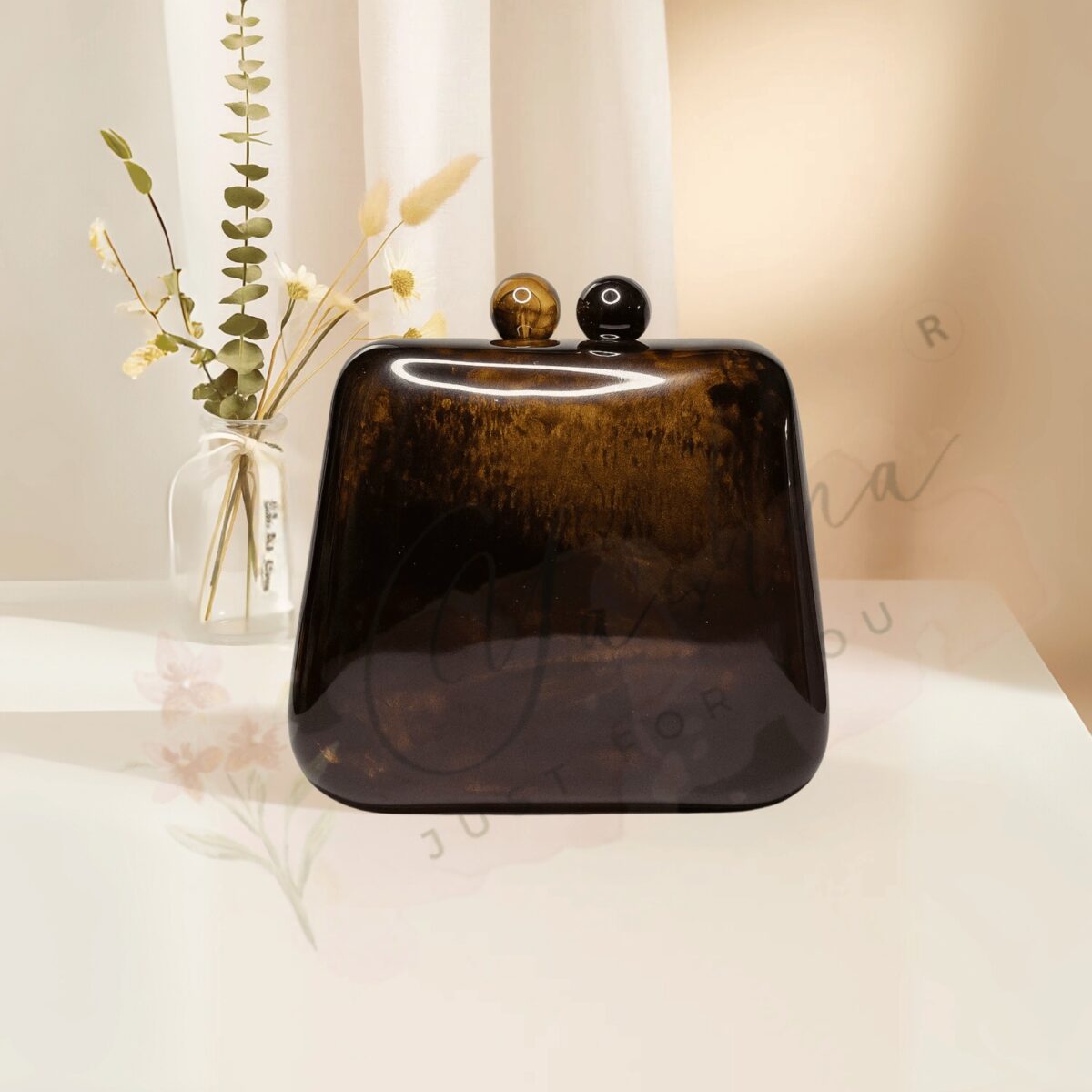 Wine Aura Resin Clutch - Image 2