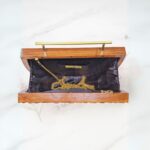 Blossom Carve Wooden Clutch - Image 3