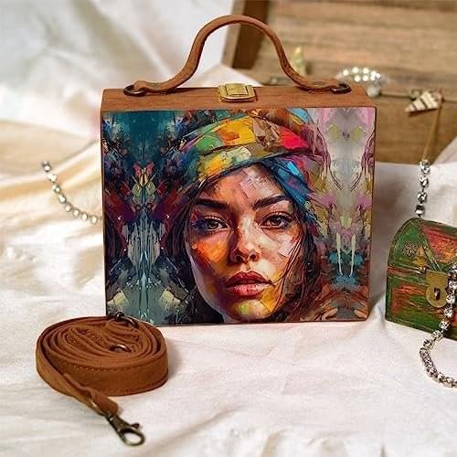 mystic grace handcrafted suitcase clutch bag vegan india yashna crafts